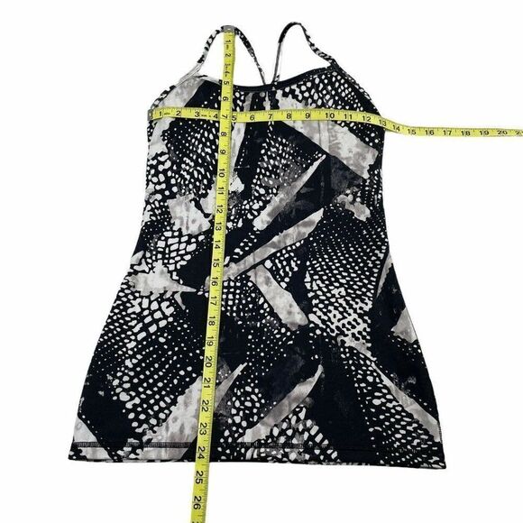 Lululemon Power Y Tank Static Mist Black White - Picture 6 of 7